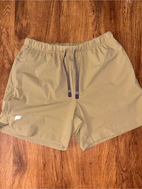 Fabletics Women’s Shorts in Light Khaki with Drawcord